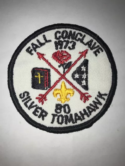 Boy Scout OA Lodge 80 Silver Tomahawk Fall 1973 Tough Conclave Eastman 136 67