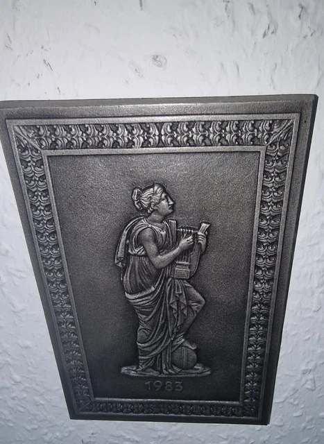 Buderus Jahresplakette 1983 ,Die Muse Terpsichore ,Kunstguss