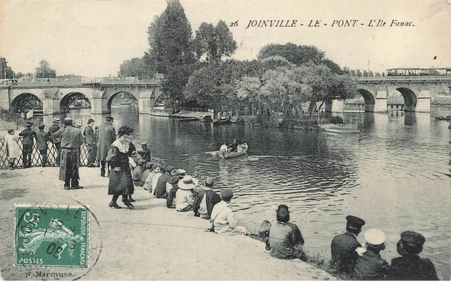 94 Joinville Le Pont #21639  Ile Fanac Pont Barques