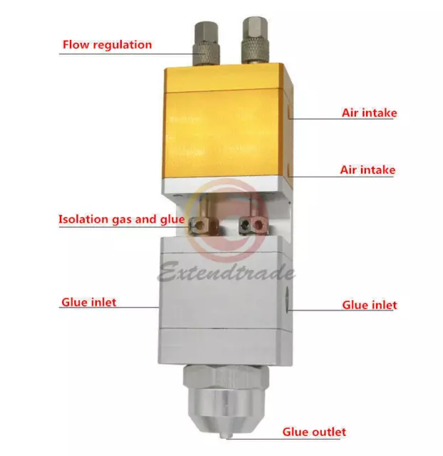 1PC Two-liquid Suction Type Precision Dispensing Valve Dispenser Valve 0.01ML