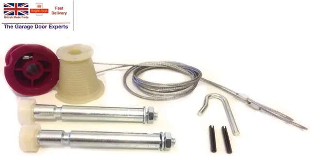 Kit de reparación de puertas de garaje incluye conos y cables/husillos de rodillo tipo tuerca para