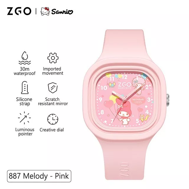 Sanrio Anime Hello Kittys Wrist Watch Kawaii Kuromi My Melody