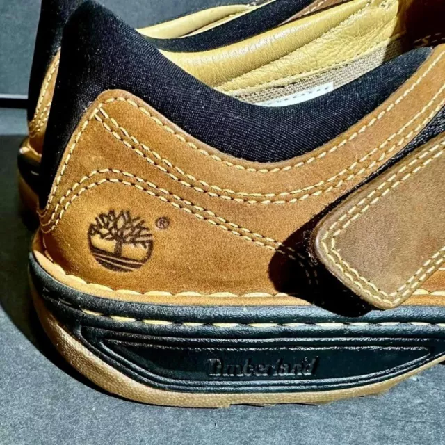 TIMBERLAND SANDALS MENS 10 1/2 Brown Leather Walking Shoe Comfort $40. ...