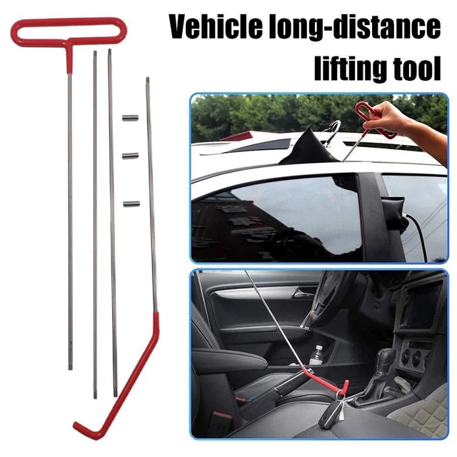 Auto Trim Clip Fasteners Removal Tool Steel Pole Car Emergency Self Tool O0P4