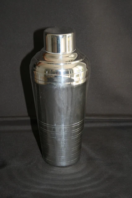 Shaker à Champagne Ancien – Métal Argenté – Style 1920/1930 – Art Déco