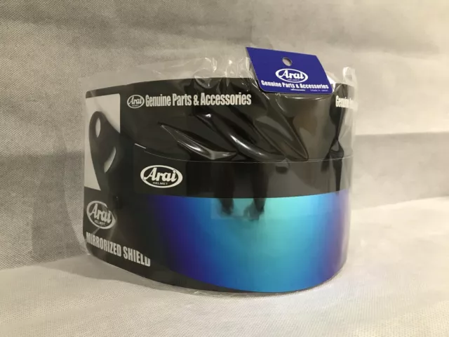 Arai GP6 / SK6 Blue Iridium Dark Smoke Visor Brand New & Genuine Arai product