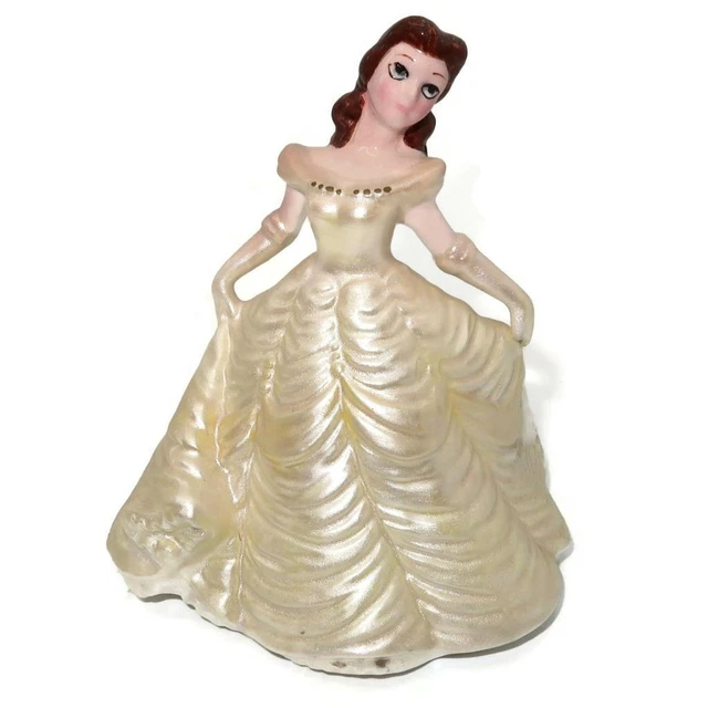 Disney Schmid Hand Painted Porcelain Figurine Beauty & Beast BELLE Figurine 4"