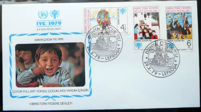 Cyprus (Turkey)  FDC  - International Year of Children_1979.