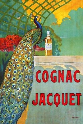 Poster Manifesto Locandina Pubblicitaria Stampa Vintage Bevanda Cognac Aperitivo