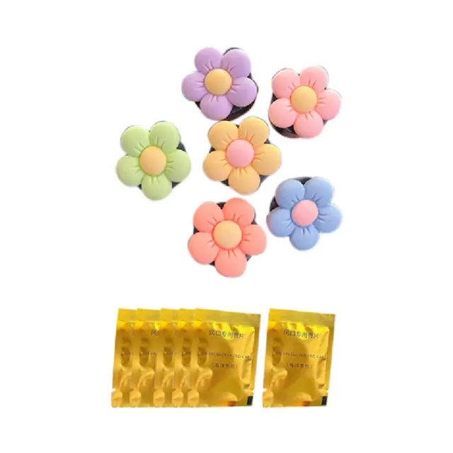 6 Piezas de Flores Bonitas para Aromaterapia, DecoracióN de Salida de Aire 1480