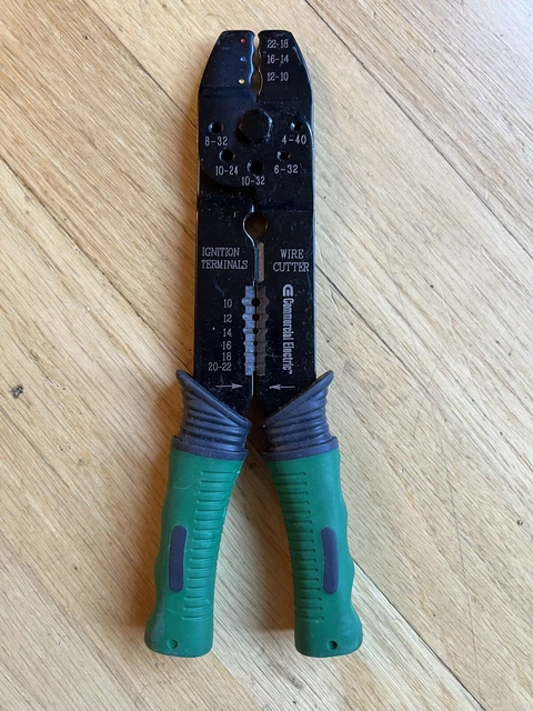 Commercial Electric Wire Cutter Ignition Terminals Green Black