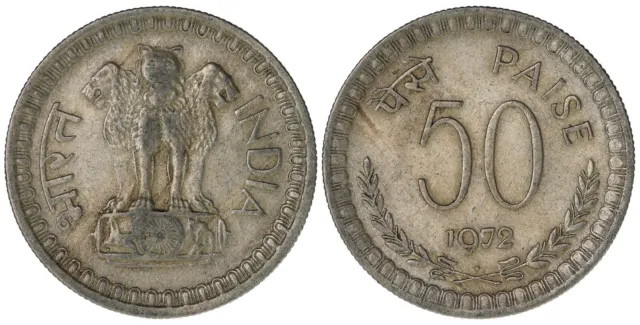 India 50 Paise 1972 UNC