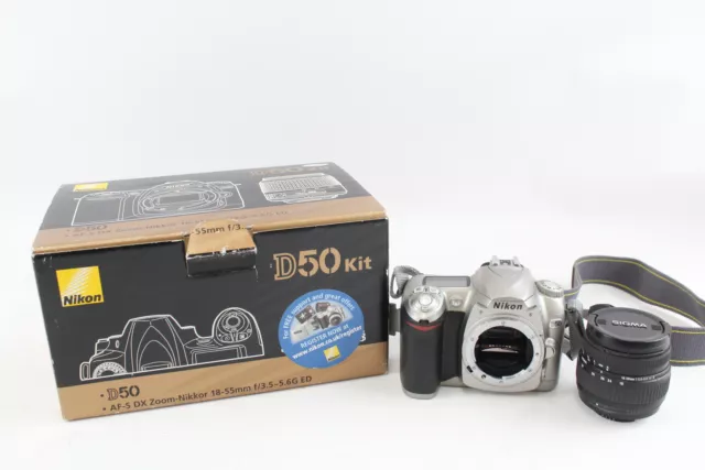 Nikon D50 DSLR DIGITAL CAMERA Kit w/ Sigma 18-50mm & Original Box