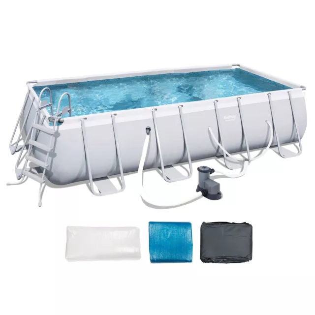 Bestway 18ft x 9ft x 48in Above Ground Pool with Ladder & Filter Pump (Used)