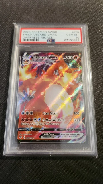 PSA 10 GEM MINT Pokemon Darkness Ablaze Charizard V #019/189 海外