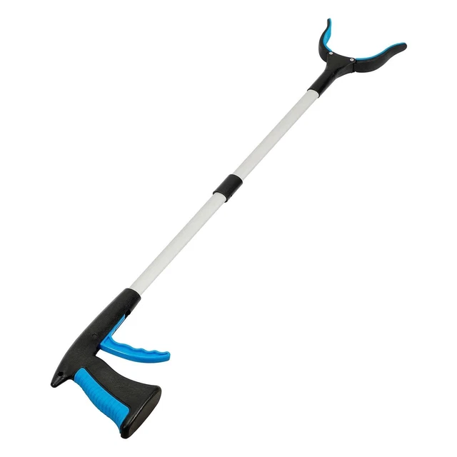 Ramasse-poubelle Upper Reacher Grabber 32" Bras D'extension Pliable Bleu