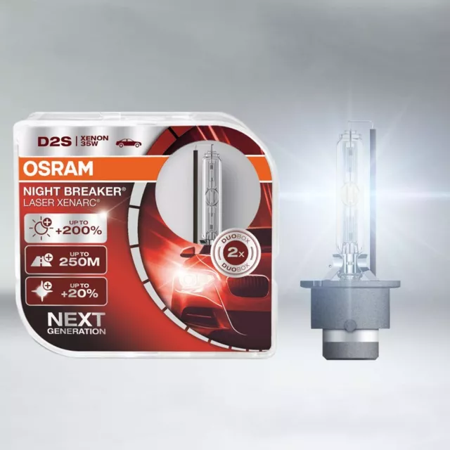 Ampoule Xénon D2S Osram Xenarc Night Breaker Laser +200% - 66240XNL