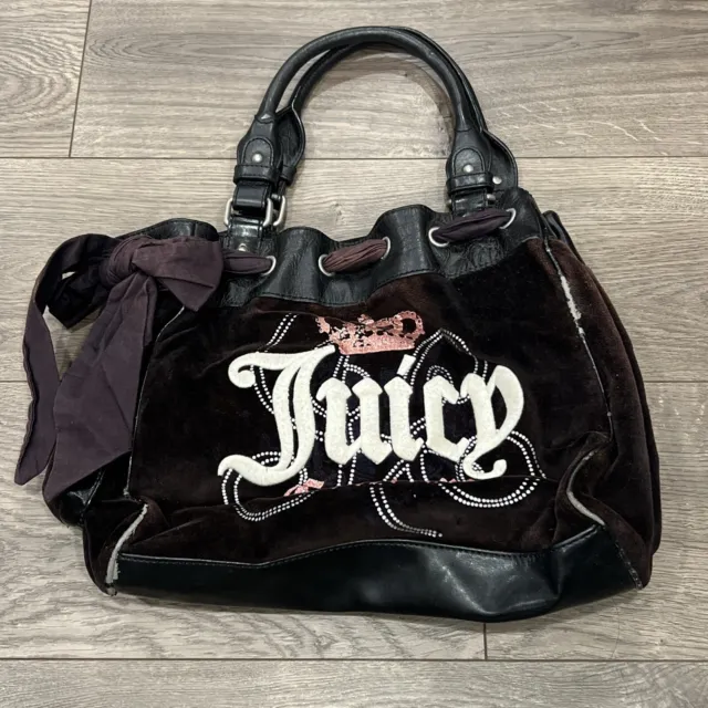 Juicy Couture jacquard towelling cross body handbag in powder blue | ASOS