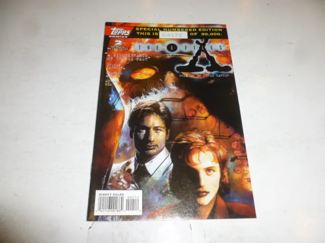 THE X-FILES Comic - Vol 1 -  No 2 - Date 02/1995 - Topps Numbered Edition 64176