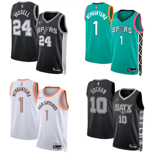San Antonio Spurs Jersey Men's Nike NBA Basketball Shirt Top - New