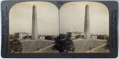 Keystone Stereoview Bunker Hill Monument, Boston, MA from 1920’s 400 Set #393 A