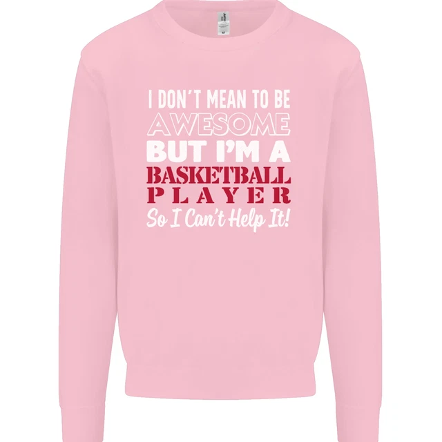 Felpa maglione I Dont Mean to Be giocatore di basket da uomo 12