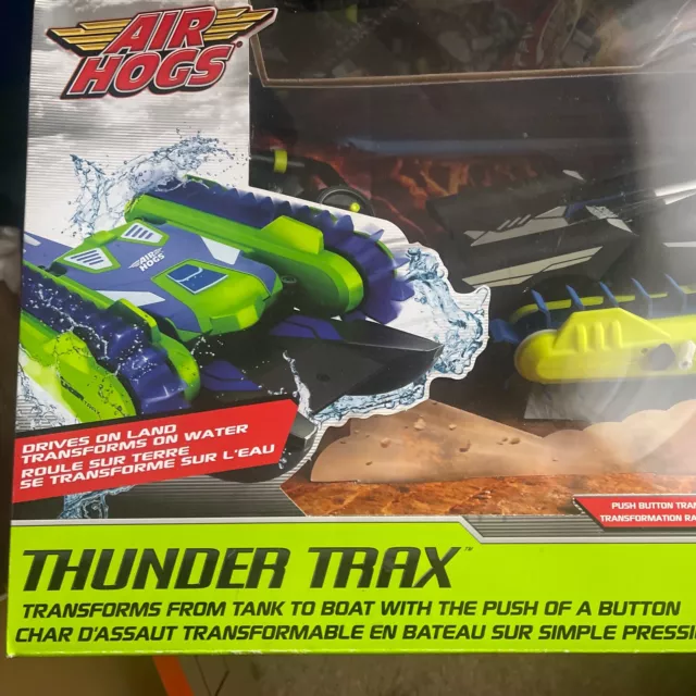 Air Hogs Thunder Trax RC Vehicle 2.4 GHZ Indoor Outdoor Black Blue NEW 3