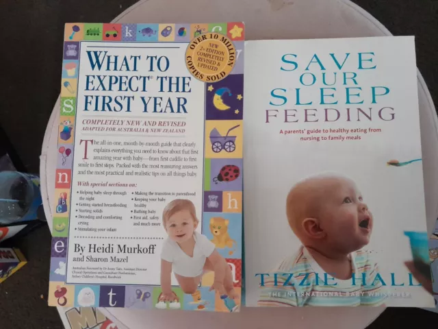 Lot~ Parenting Books x 2 Save Your Sleep Feeding &What to Expect The First Year