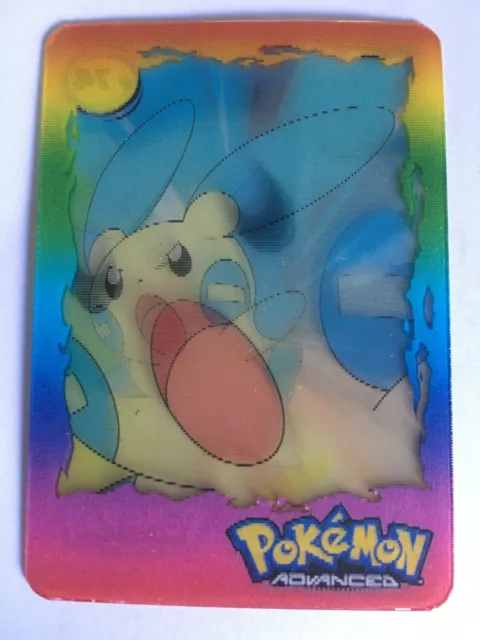 Carte N°74 " Minun " Action Card Pokemon Advanced Lamincards Mint Panini 2004