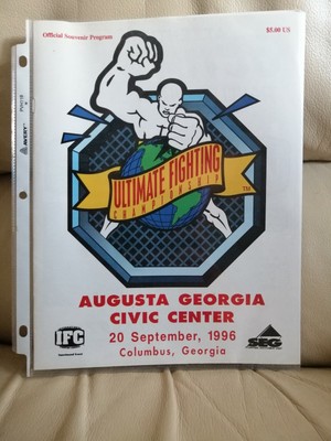 ULTRA RARE UFC 11 MMA Ufficiale evento programma 1996 UFC Rizin COLEMAN Tank Abbott 
