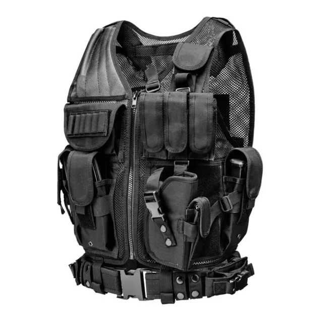 Tactical Vest Military Combat Armor Vests Mens Tactical Hunting Vest Adjustable