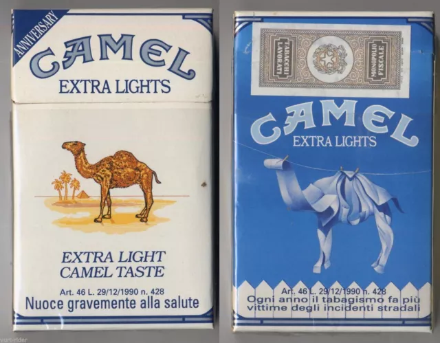 CAMEL EXTRA LIGHTS  Italy empty pack ANNIVERSARY 1993 #9 Ogni anno il