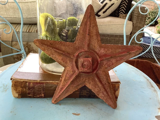 Antique Architectural Salvage Cast Iron Building Star