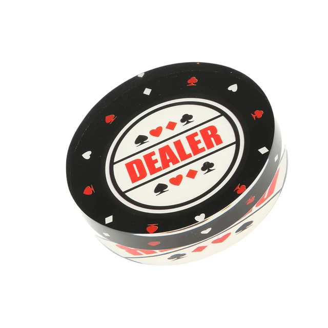 Professional Casino Board Games Accessory Round Dealer Button 3inch