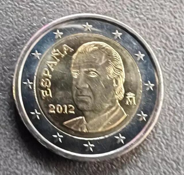 Pièce courante de 2 euro Espagne 2012 UNC issue d'un Rouleau