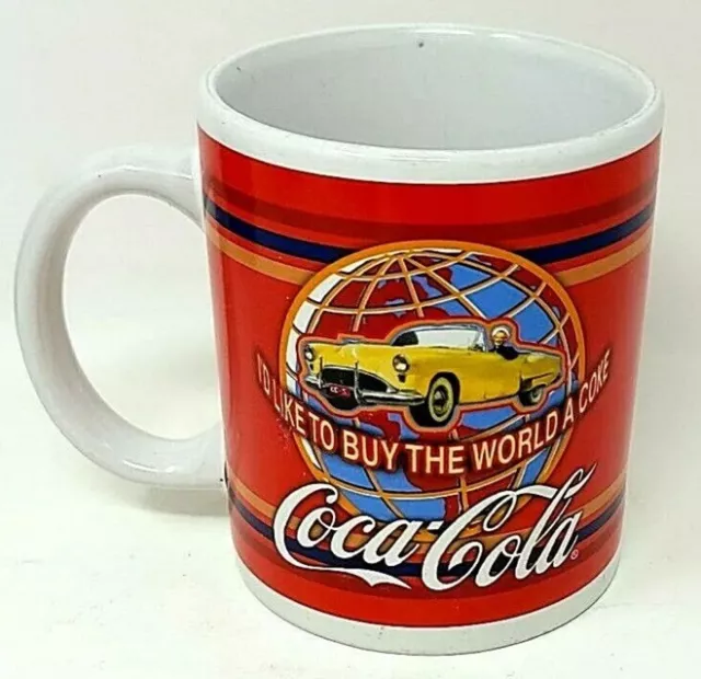 Coca Cola  " I'd Like To Buy The World A Coke " Corvette Coffee Mug Tea Cup