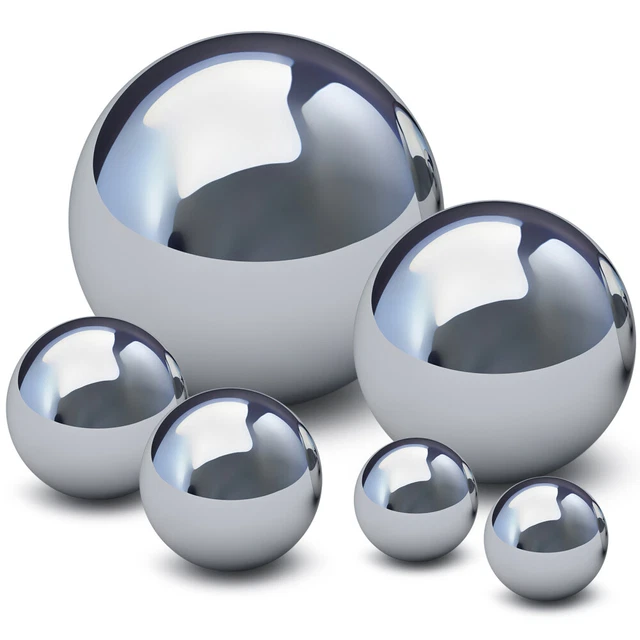 6 Pcs Gartenreflektor Rostfreier Stahl Reflektierende Kugel Für Die Terrasse
