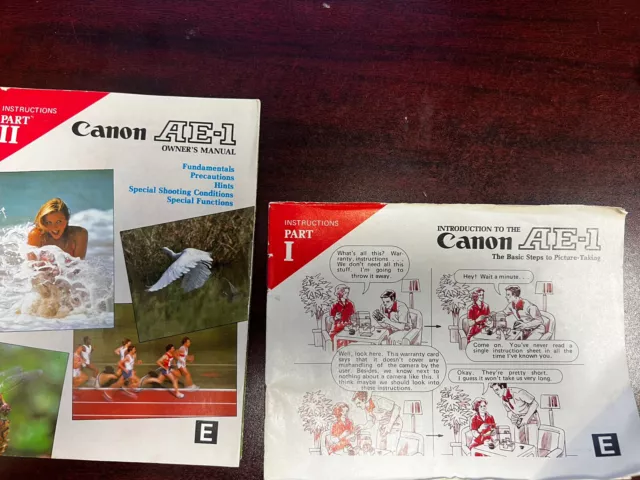 Canon AE-1 Instruction Manual Part 1 and Part II AC (427)