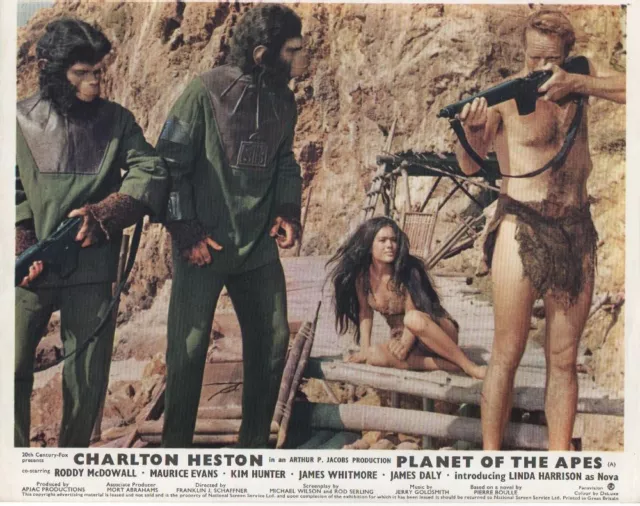 Planet Of The Apes lobby cards - Charlton Heston, Roddy McDowell - mini set of 8