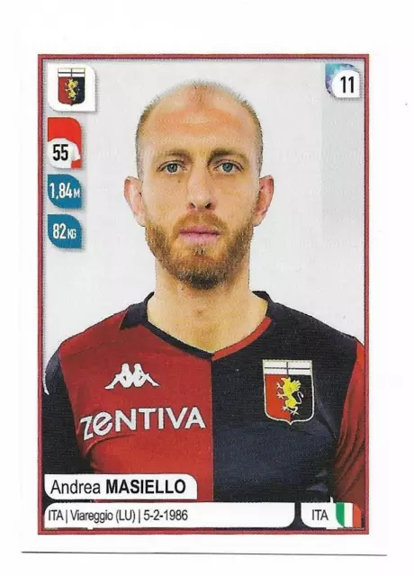 N. M12 Andrea Masiello Genoa Aggiornamenti  - Calciatori Panini 2019 20