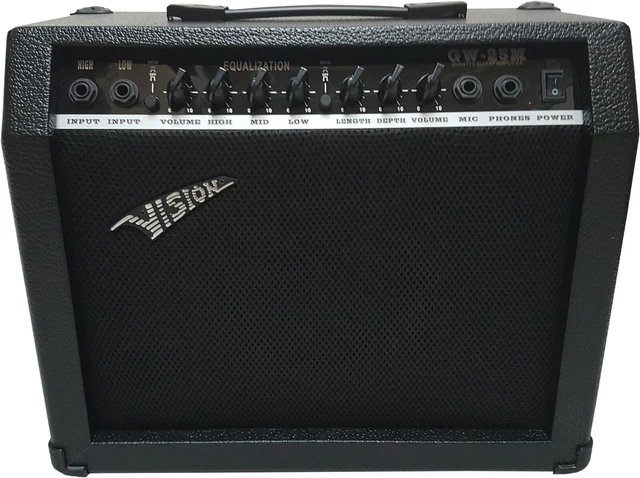 Amplificateur Guitare 40 Watts E + Entrée Microphone Transistor 7 Canaux Distorsion 2