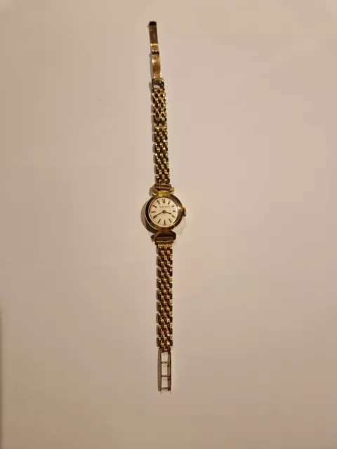 Jaeger-LeCoultre Ladies Vintage 18ct Gold Watch With 9ct Rose Gold Bracelet