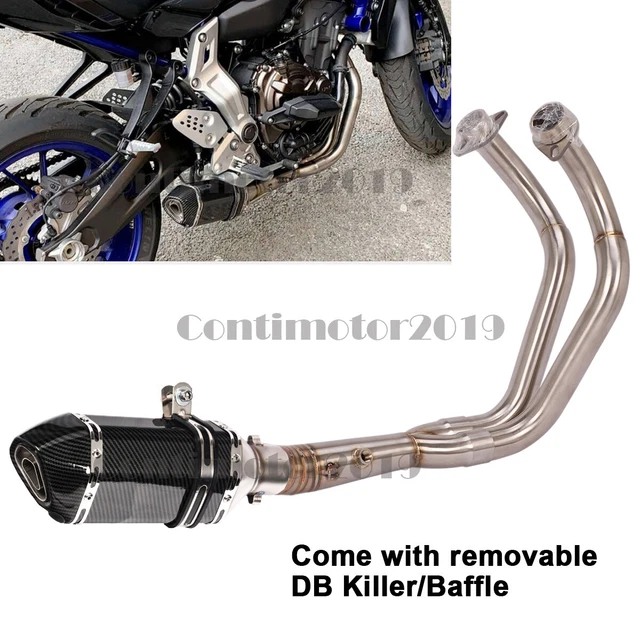 FULL SYSTEM EXHAUST Pipe Muffler For YAMAHA MT07 MT07 R7 20222023 EUR