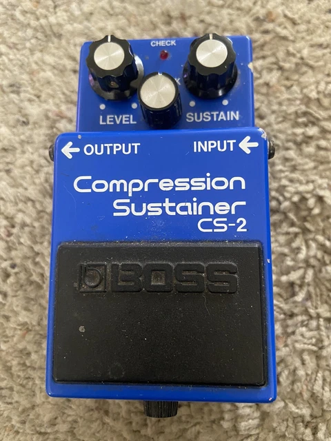 Vintage BOSS CS-2 Compression Sustainer Guitar Effects Pedal MIJ 1983 Japan