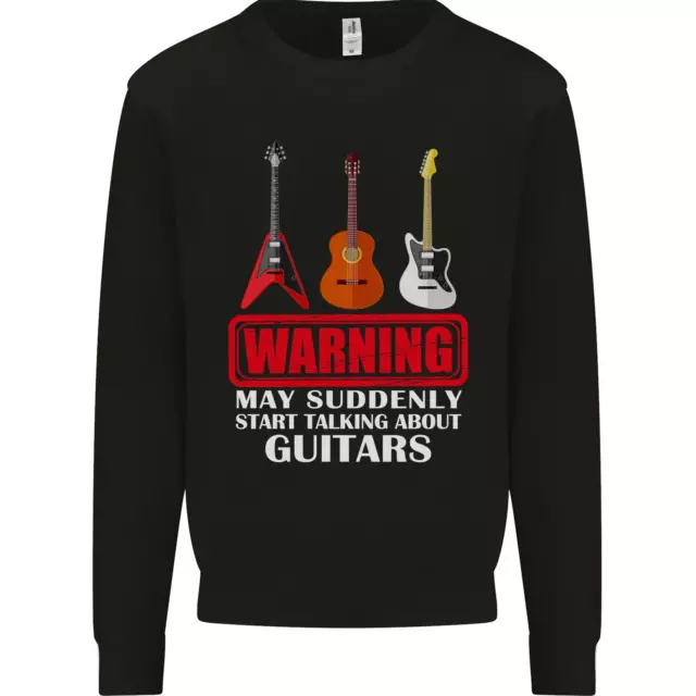 Improvvisamente Start Talking About Chitarre Divertente Uomo Felpa Maglione