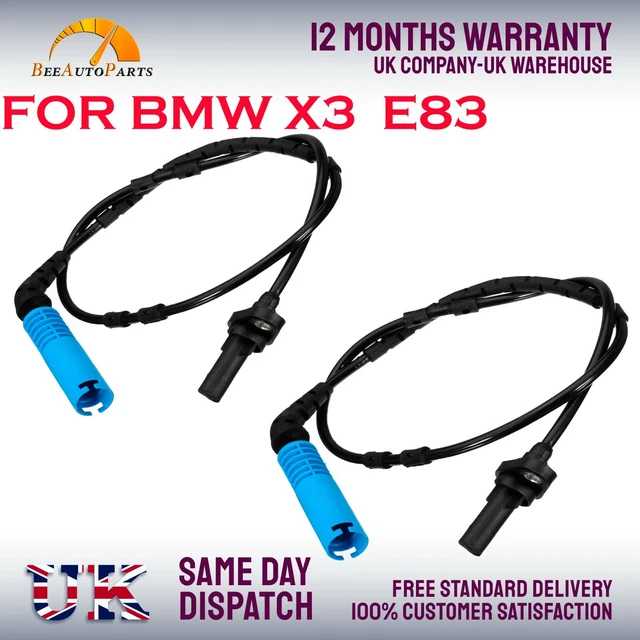 2X FOR BMW X3 E83 ABS SPEED SENSOR 20042015 REAR LEFT & RIGHT