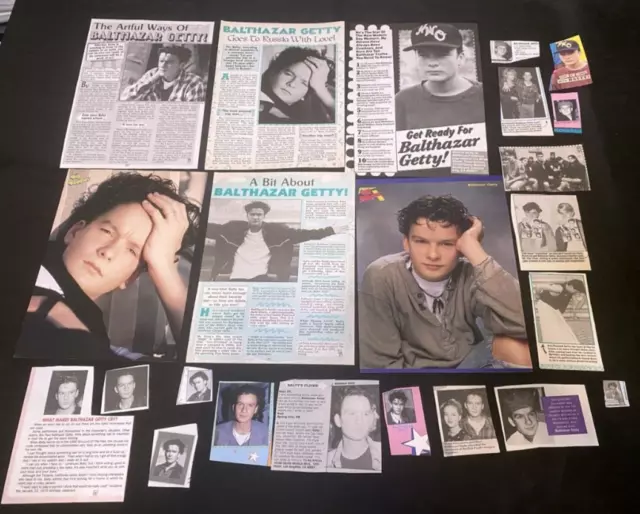 BALTHAZAR GETTY LOT OF MAGAZINE CLIPPINGS Pinup Articles 90's teen $5. ...