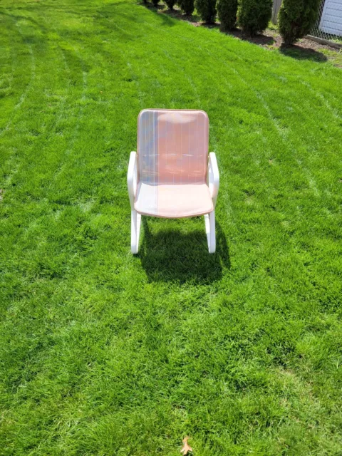Vintage Samsonite Patio Table, 6 Chairs, Umbrella and Umbrella Stand