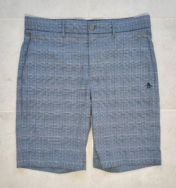 Penguin Men's Size 30 Shorts Blue Gray Chino Pockets Munsingwear Casual NWOT