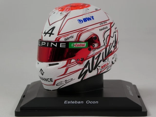 Casque Esteban Ocon Alpine Brazil GP 2023 1/2 MINI HELMET BELL 4100294
